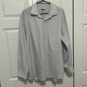 Van Heusen Purple Regular Fit 17-17.5 34/35 XL Men’s Dress Shirt